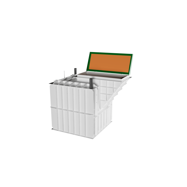 Пластиковый погреб Комфорт ПА-1000 2,28x2,08